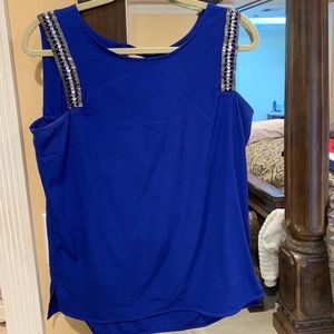 Blue Embellished Top